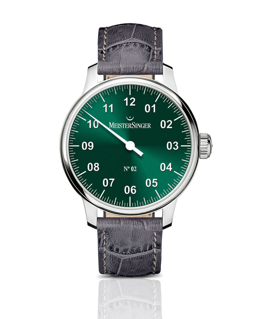 N°02 Sunburst Green MeisterSinger Watch