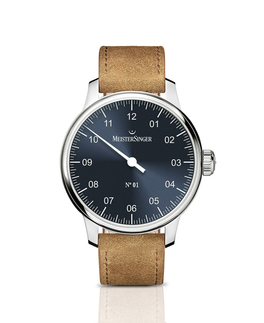 N°01 40mm Steel Blue MeisterSinger Watch