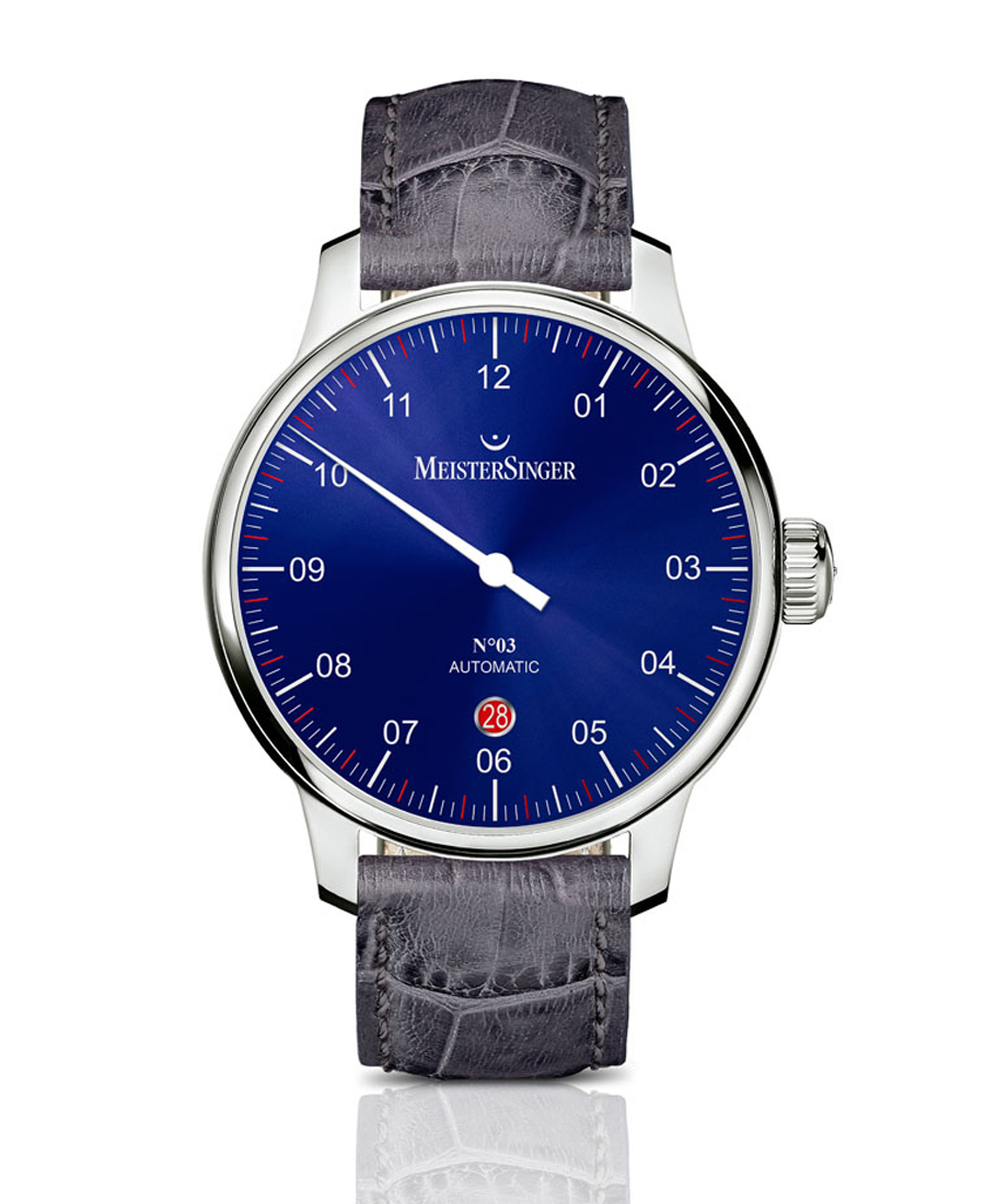 N°03 40mm Sunburst Blue MeisterSinger Watch