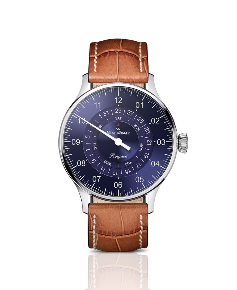 Pangaea Day Date Sunburst Blue MeisterSinger Watch
