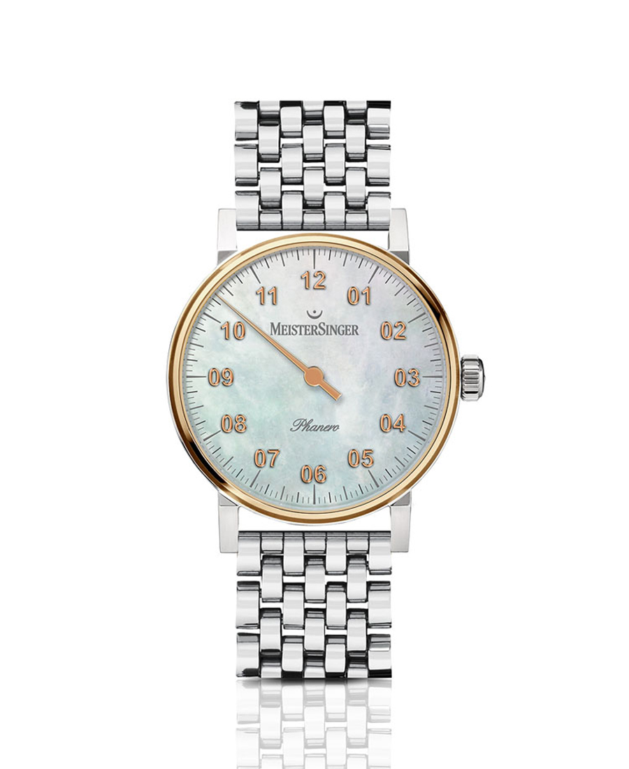 Phanero Pearl & Gold MeisterSinger Watch