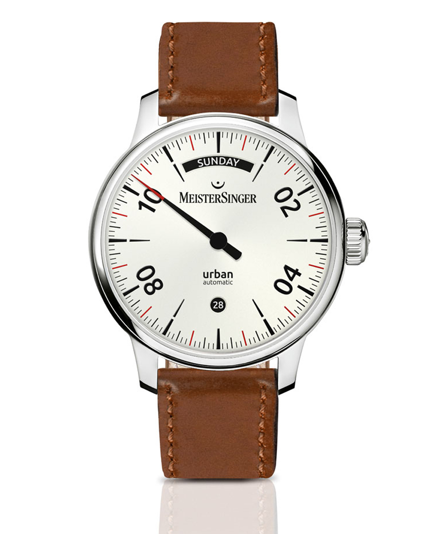 Urban Day Date Opaline Silver MeisterSinger Watch