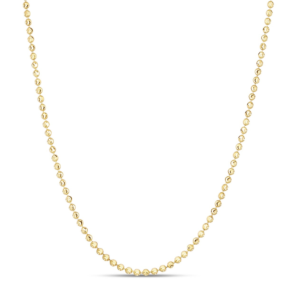 14K 2mm Moon Chain
