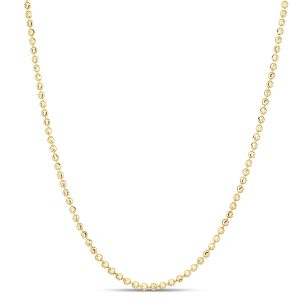 14K 2mm Moon Chain