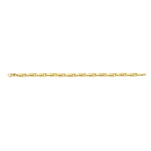 14K Gold Fancy Oval Box Link
