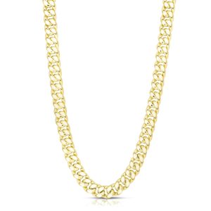14K Gold 24" 11.1mm Semi-Solid Classic Miami Cuban