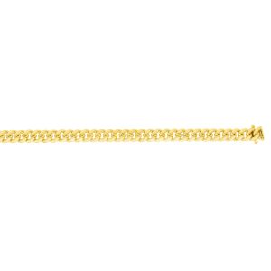 14K Gold 18" 3.9mm Classic Miami Cuban