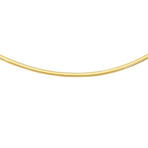 14K Gold 16" 3mm Classic Omega