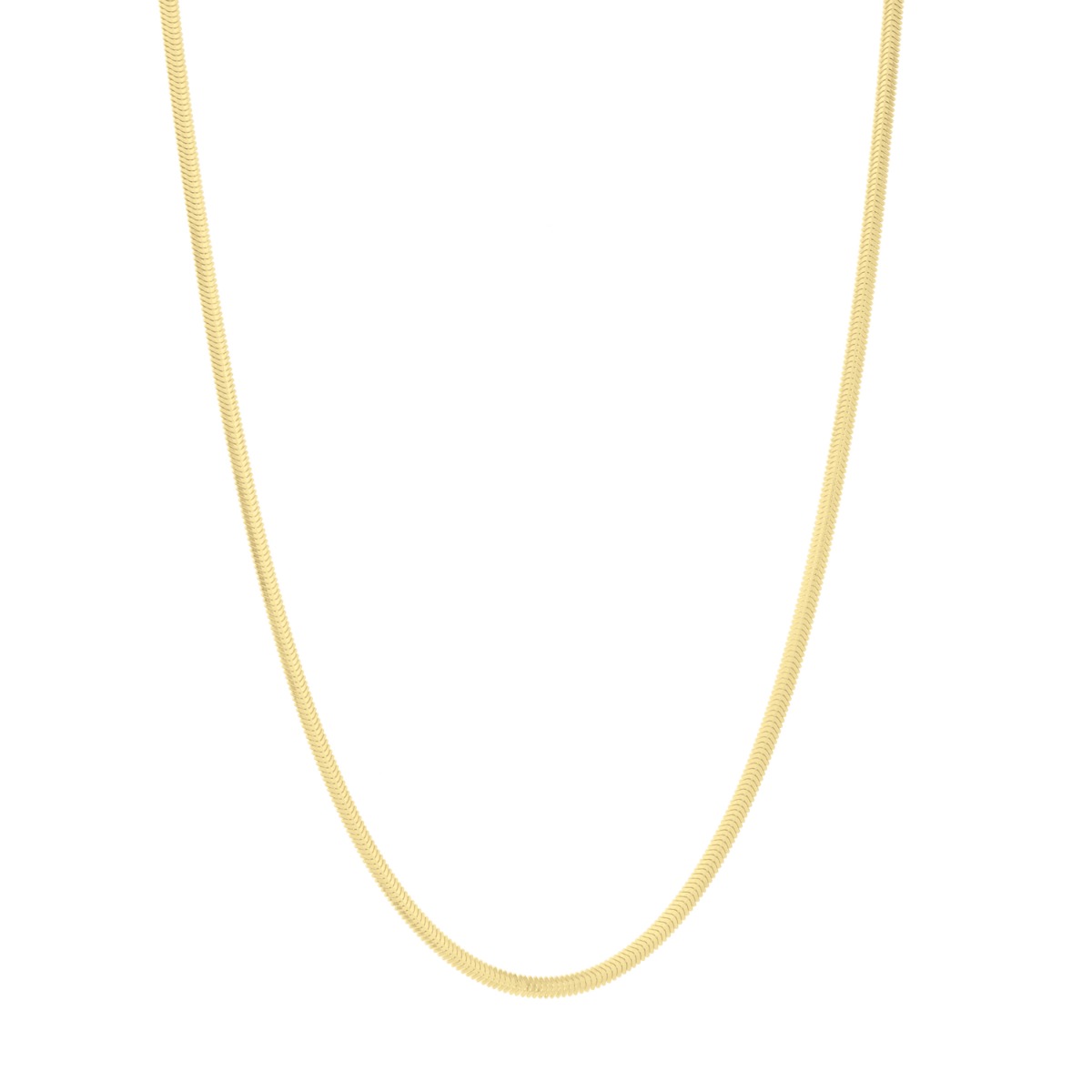 14K 2.6mm Oval Snake Chain