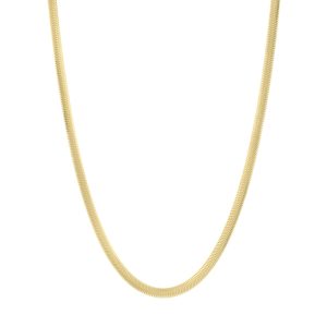 14K 4.2mm Oval Snake Chain