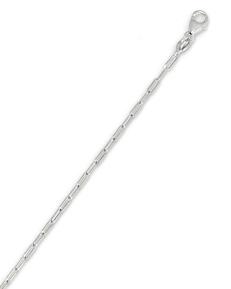 14K Gold 1.5mm Paperclip Chain