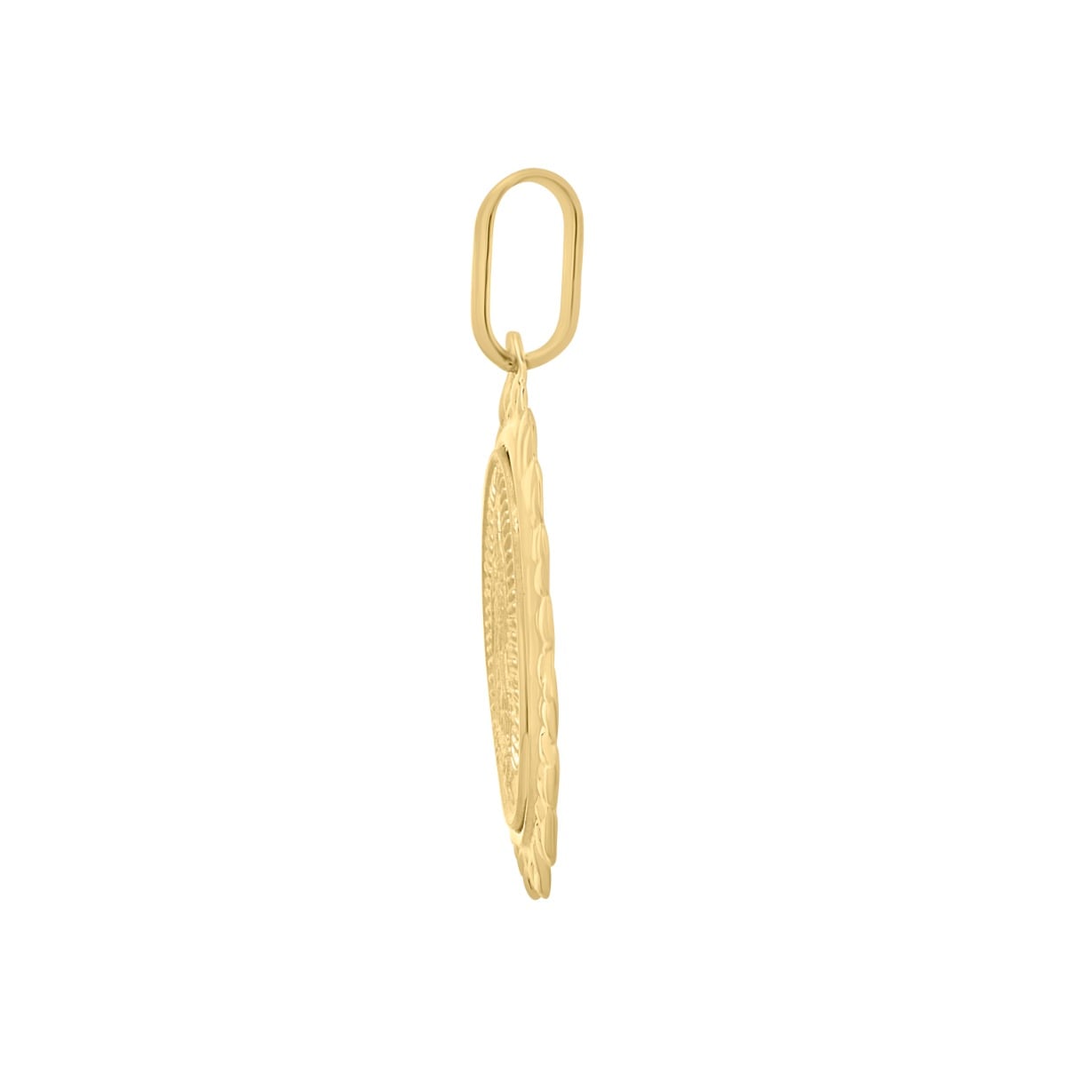 14K Gold Our Lady of Guadalupe Pendant