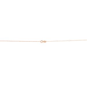14K Gold 0.97mm Double Extendable Cable Chain