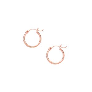 14K Gold 2x15mm Hoops