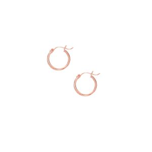 14K Gold 2x20mm Hoops