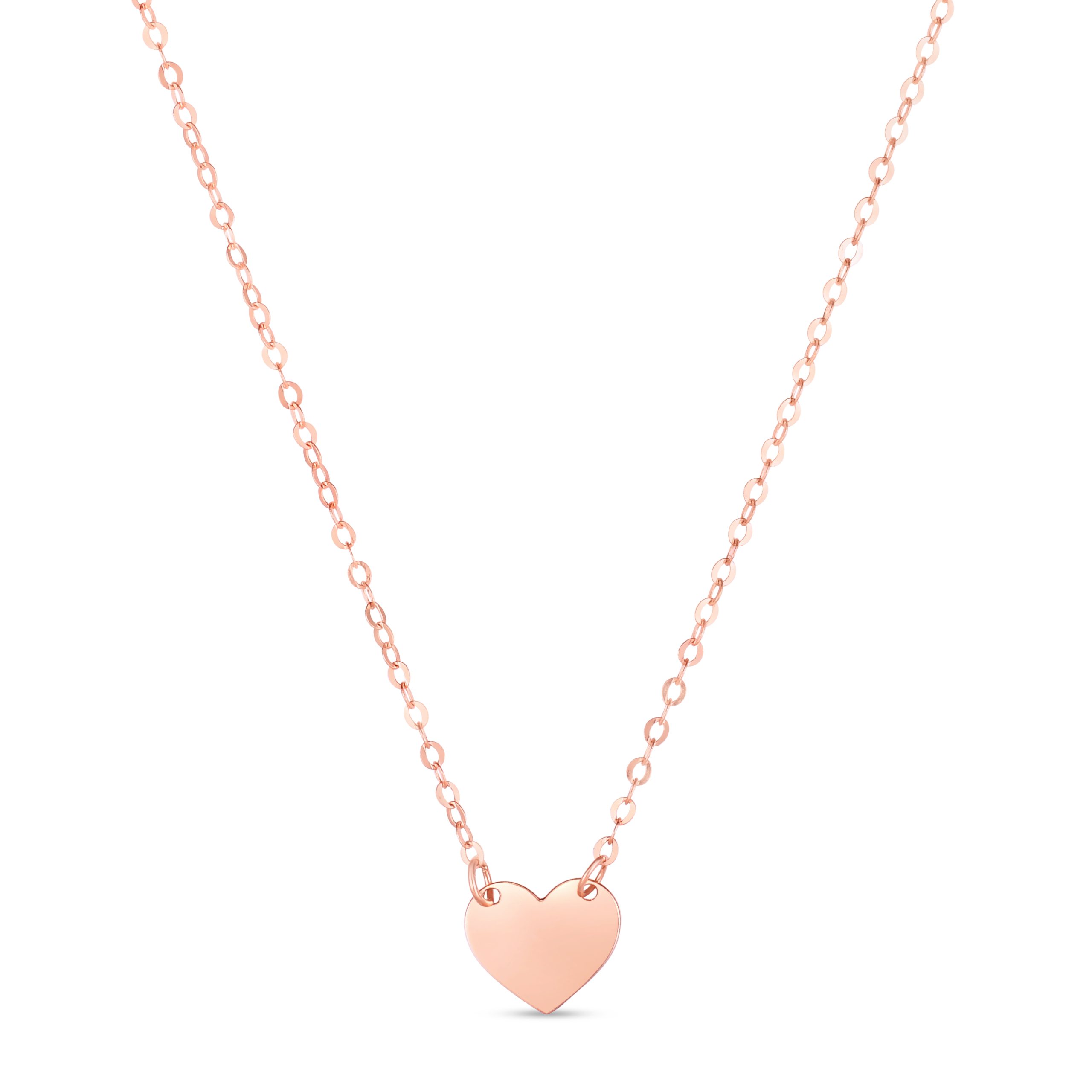 14K Pink Mini Heart Pendant