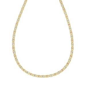 14K Gold 3.5mm Pave Valentino Chain