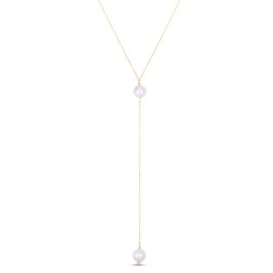 14K Pearl Drop Y-Necklace