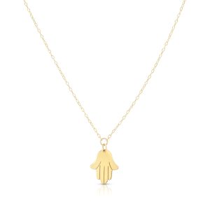 14K Gold Hamsa Necklace