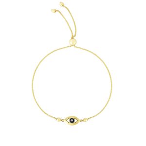 14K Gold Eye Friendship Bracelet