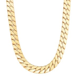 14K Gold Maschio Skinny Modern Curb Bracelet