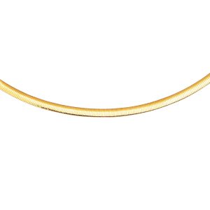 14K & Silver Reversible Omega Basic Chain