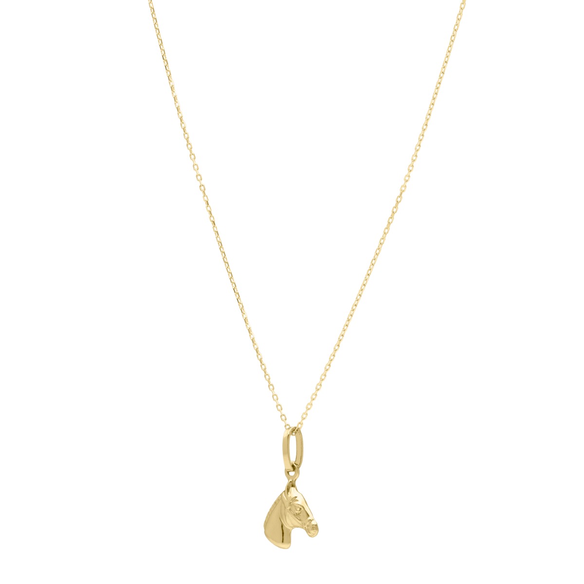14K Small Horse Pendant