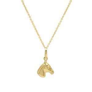 14K Small Horse Pendant