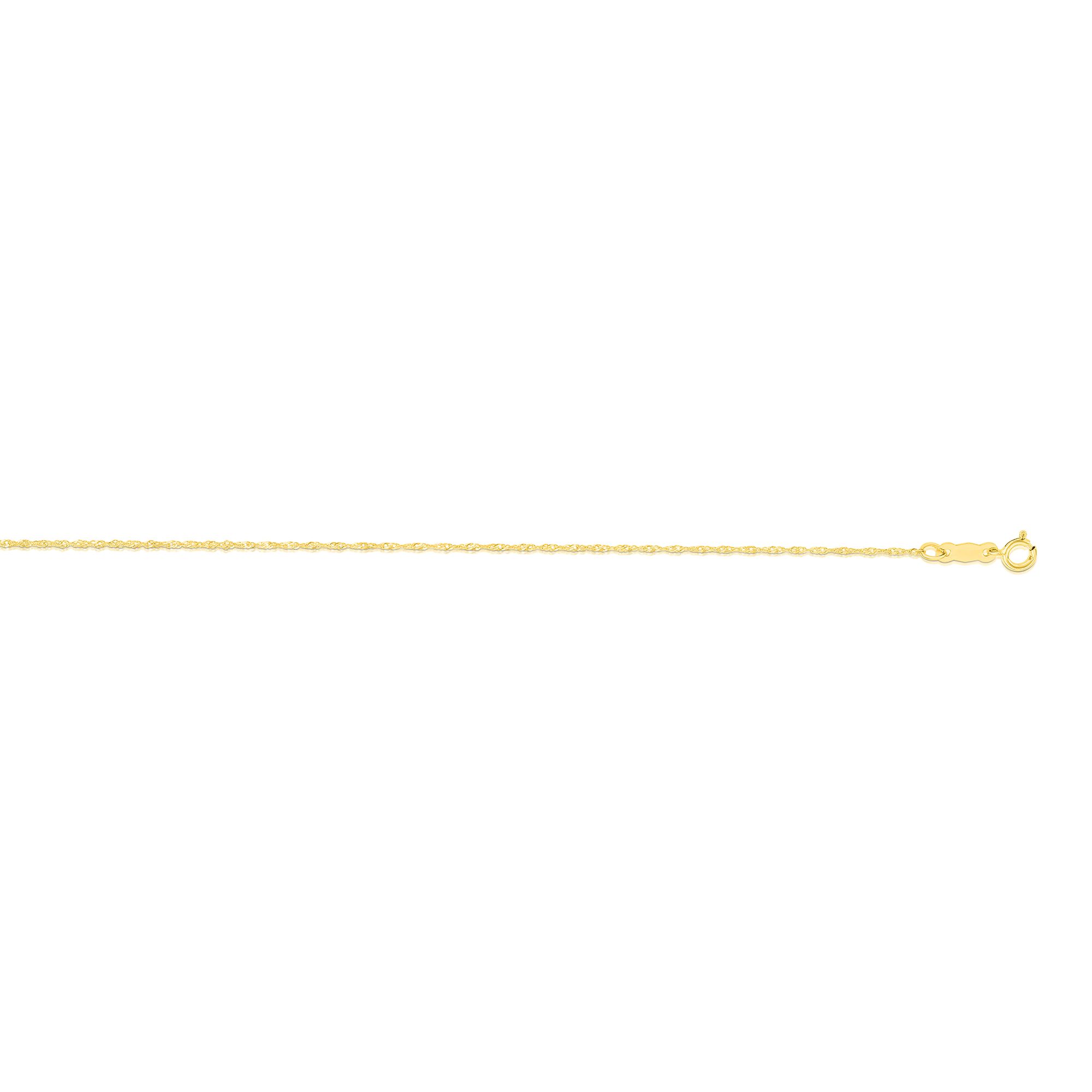 14K Gold 0.81mm Singapore Chain