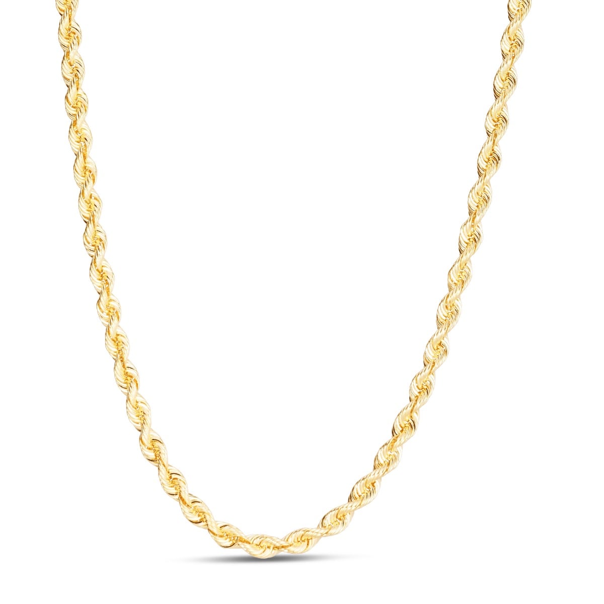 14K 4.3mm Silk Rope Chain