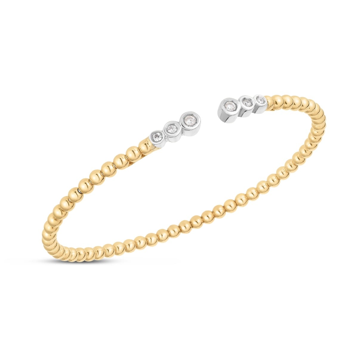 14K Diamond Pallina Bead Bracelet