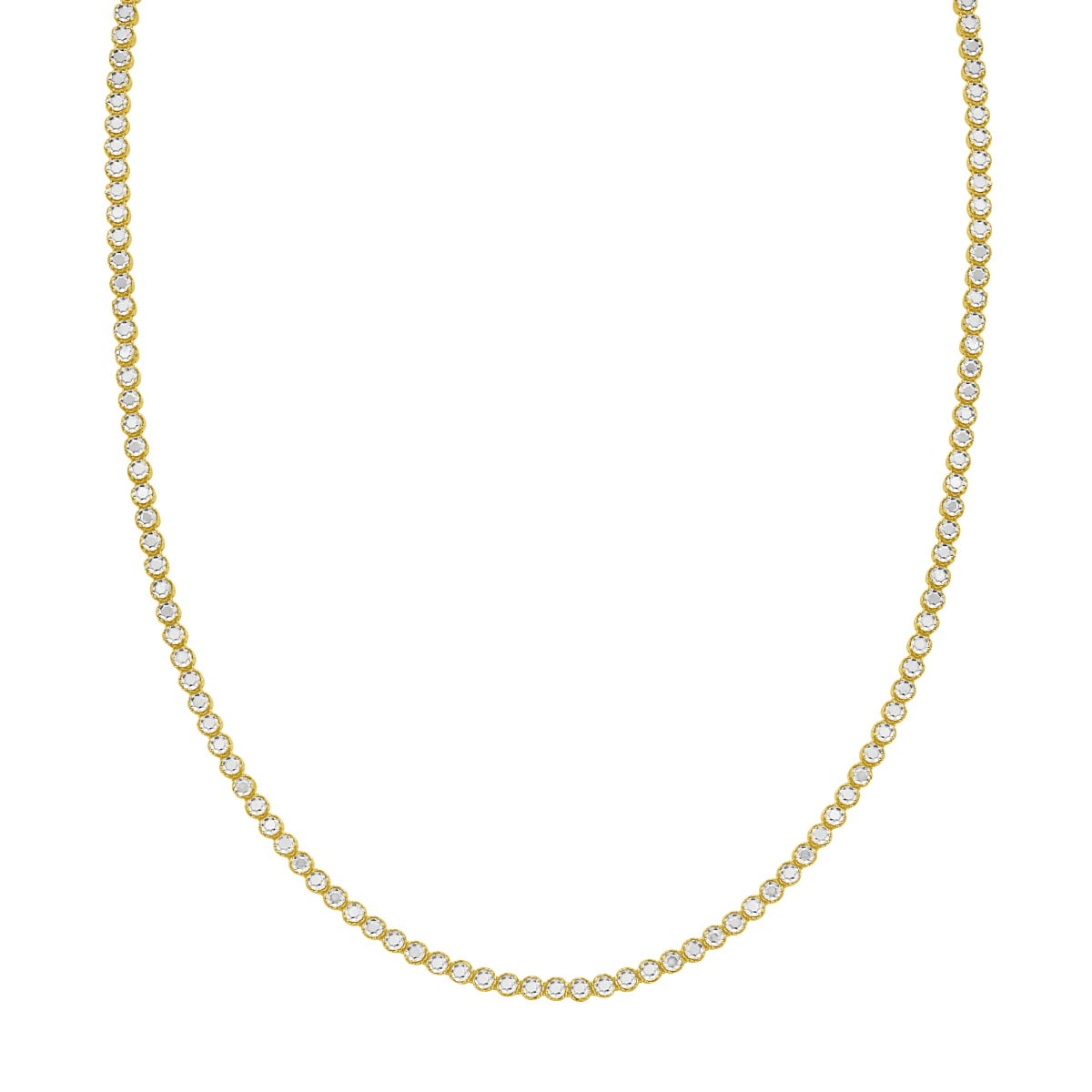 14K Diamon'Oro Tennis Necklace
