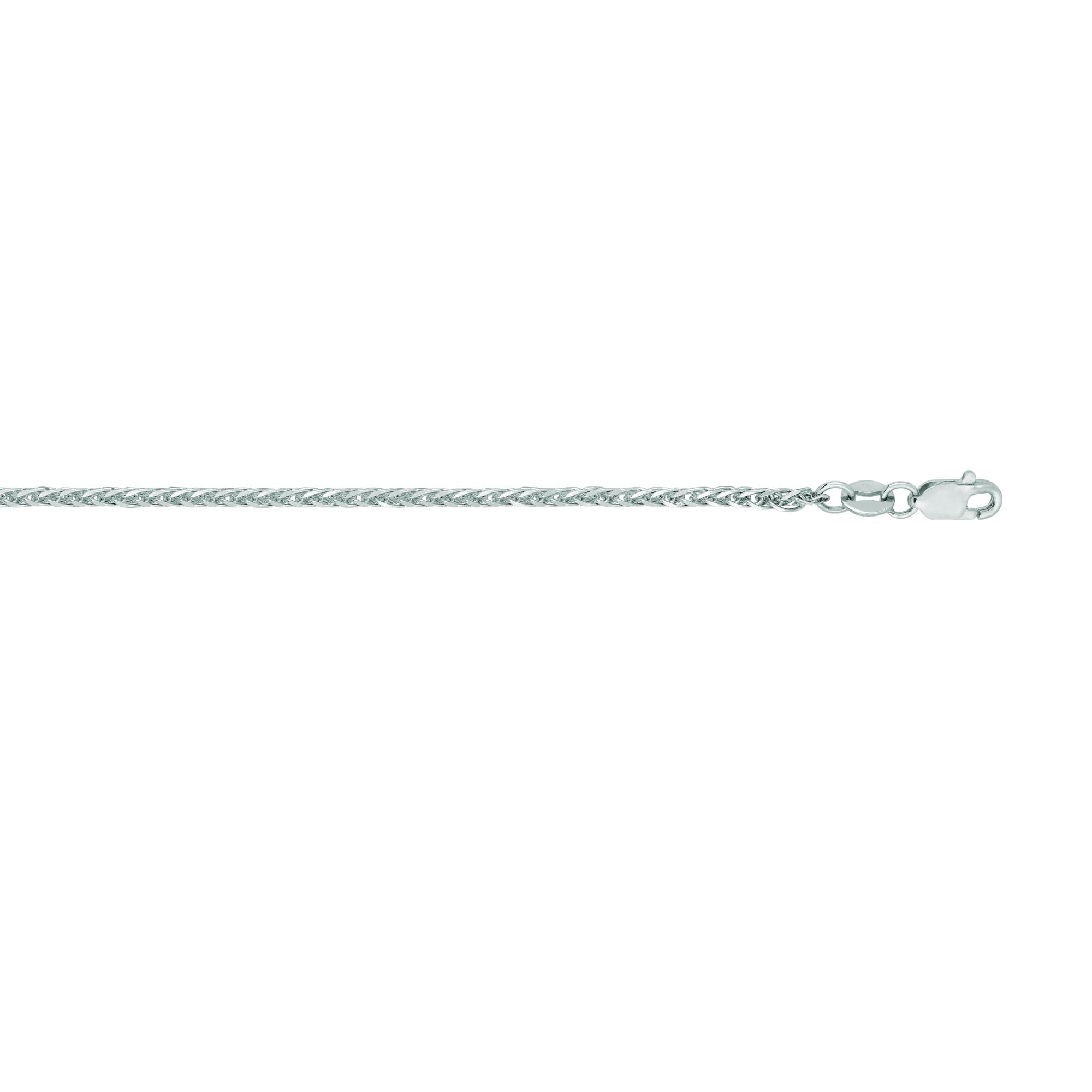 14K Gold 1.8mm Square Wheat Chain