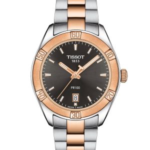 TISSOT PR 100 Sport Chic Watch – Anthracite