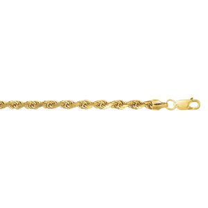 10K Gold 5mm Lite Rope Chain