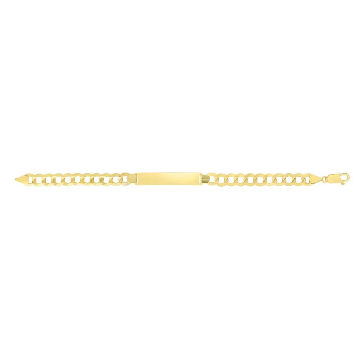 10K Gold 8.3mm Curb ID Bracelet