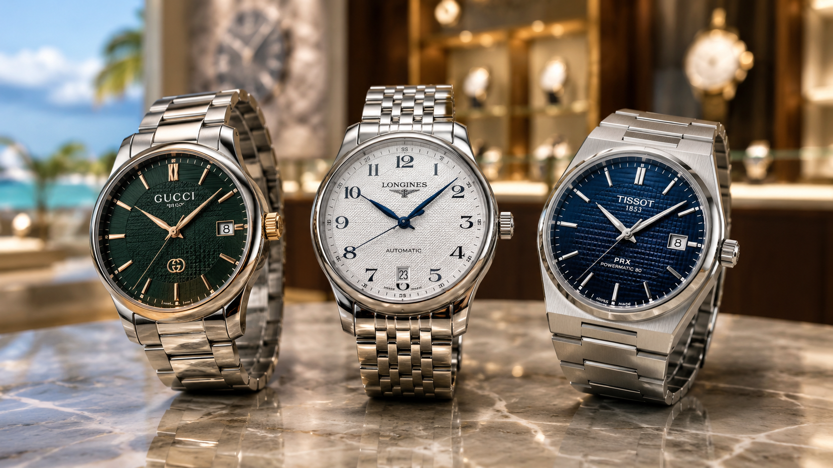 Gucci vs Longines vs Tissot Watches St Maarten Joe's Jewelry