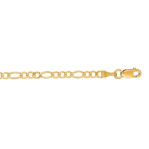 14K Gold 2.8mm Figaro Chain