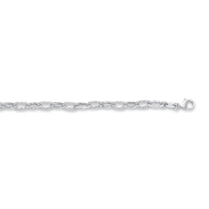 14K Gold Textured Cable Anklet